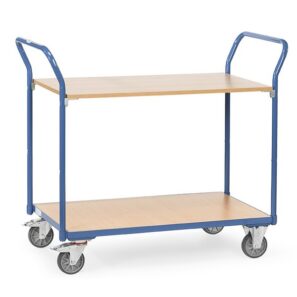 Chariot de magasin à plateaux sans rebord 1602