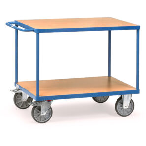 Chariot à étagères sans rebord 600kg 2402