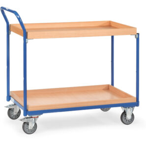 Chariot à étagéres avec rebord 300kg 3760