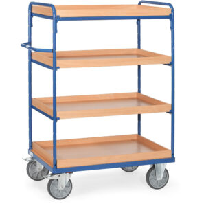 chariot 3-4 plateaux sup avec rebords 8223