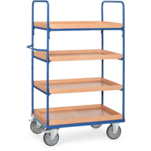 chariot 3-4 plateaux sup avec rebords 8323