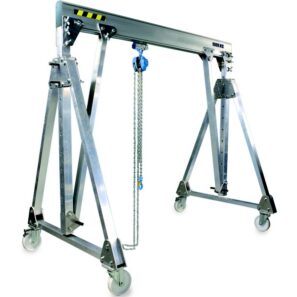 Portiques aluminium pliables déplaçables en charge (PADC)