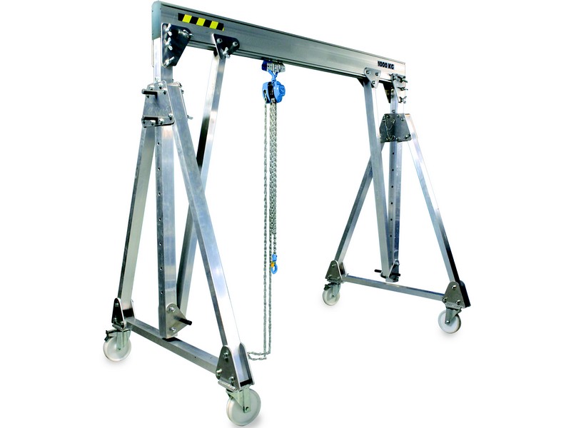 Portiques aluminium pliables déplaçables en charge (PADC)