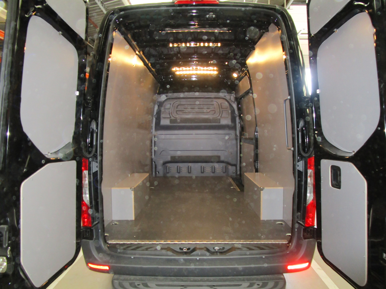 Kit habillage complet en peuplier gris - Sprinter Extra Long (L4H2)