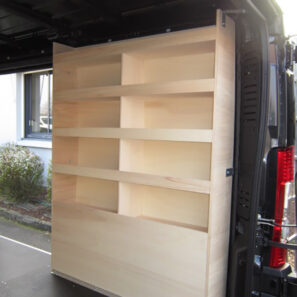 Meuble droit peuplier naturel - Boxer, Jumper, Ducato, Movano (L1)