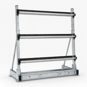 Porte verre interieur utilitaire lourd  L2H2 1800*2600 3 barres