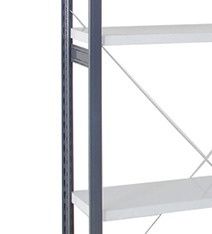 Poteau perforé du rayonnage Acti-lone galvanisé