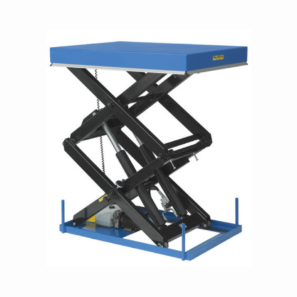 Tables élévatrices fixes hydrauliques à double ciseaux superposés