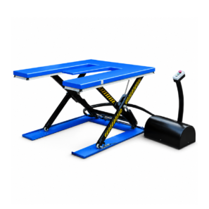 Tables élévatrices fixes extra-plates avec plateau forme E
